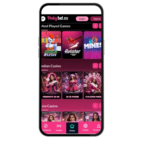 Pinkybet Casino register